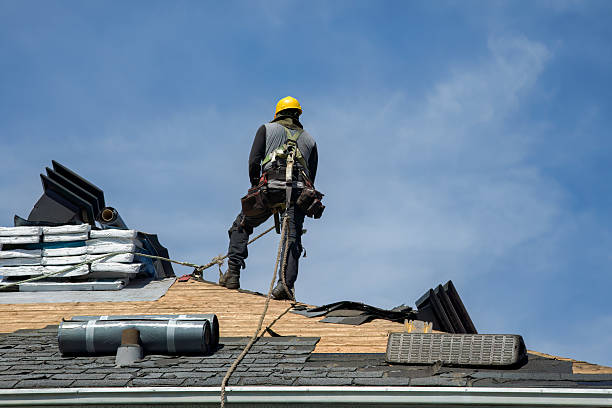 Professional Gutter Installation technician working in Magnolia, OH
